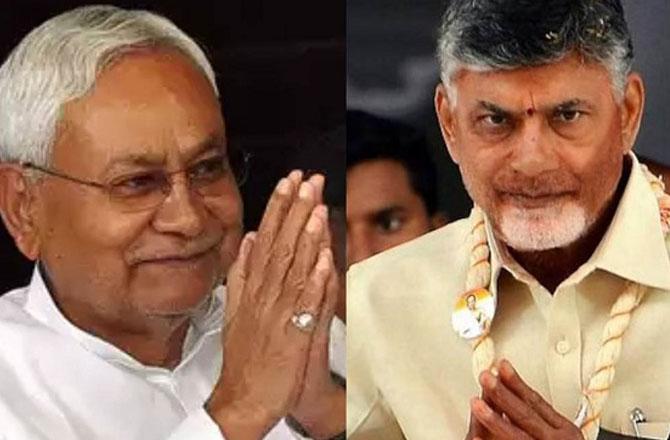 Nitish Kumar and Chandrababu Naidu . Photo: INN