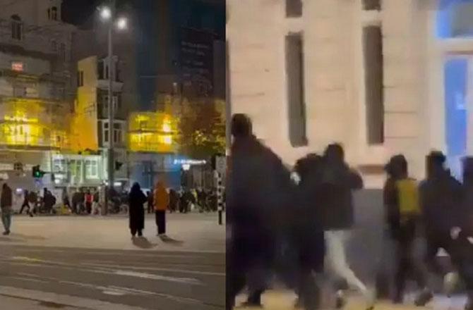 A scene of violence in Amsterdam. Photo: INN