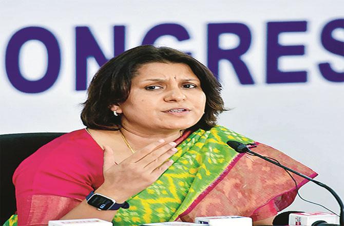 Congress spokesperson Supriya Shrinit. Picture: INN