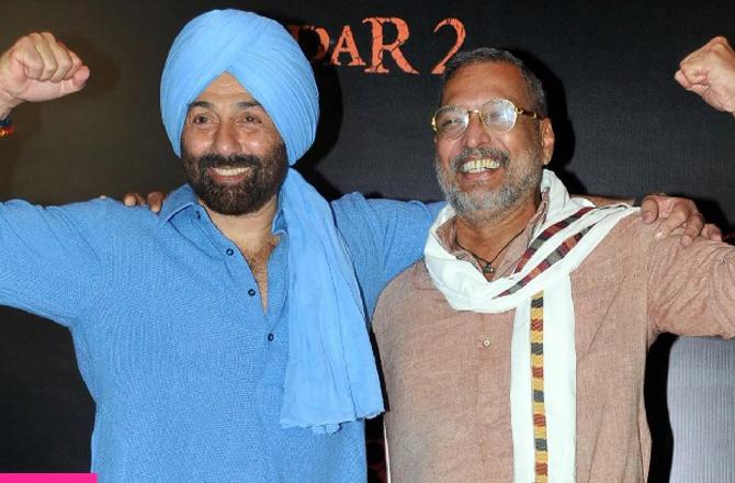 Nana Patekar with Sunny Deol. Photo: INN.