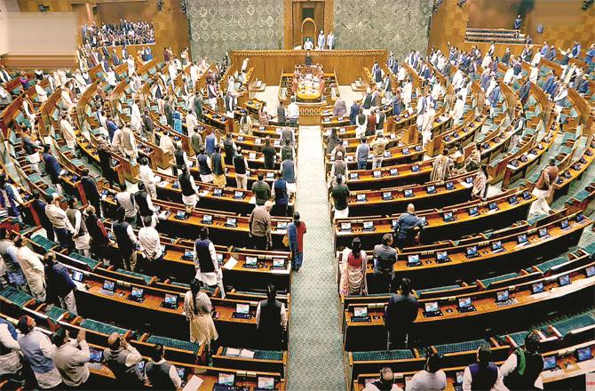 The last day of the Lok Sabha was also marred by protests and riots. Photo: PTI