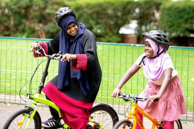 Cycling plays an important role in children`s balance, self-confidence, agility and concentration. Photo: INN