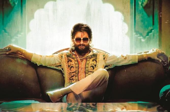 Allu Arjun can be seen in a scene from the movie `Pushpa 2: The Role`. Photo: INN