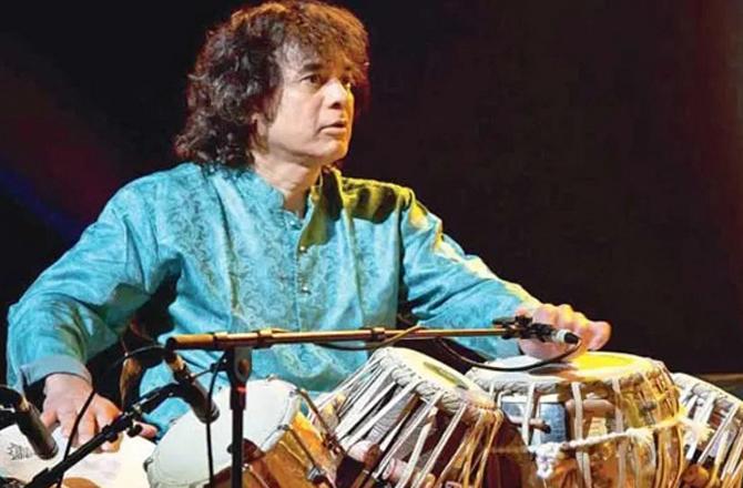 Tabla player Ustad Zakir Hussain. Photo: INN.