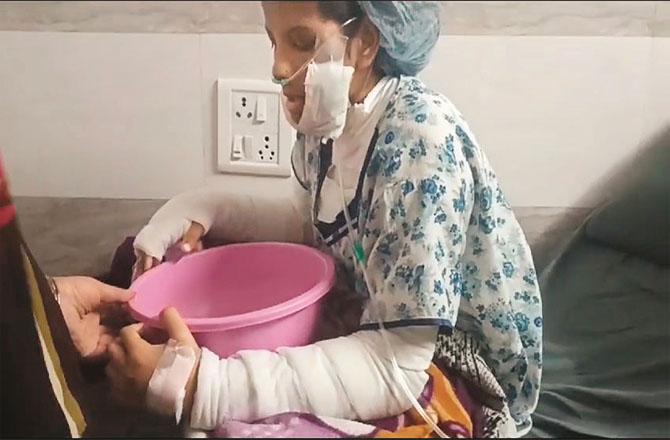 Maskan Sheikh is undergoing treatment at the hospital.