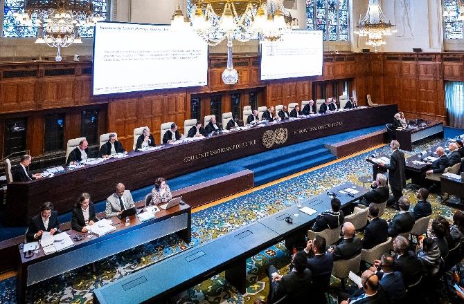 A view of the International Court of Justice. Photo: X