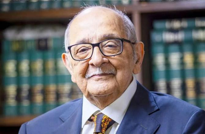 Eminent Jurist And Senior Advocate Fali S Nariman. Photo: INN