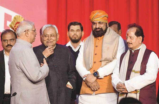 The presence of Samrat Chaudhary in the Nitish cabinet clearly means that this time the Chief Minister is not going to get a free pass. Photo: INN