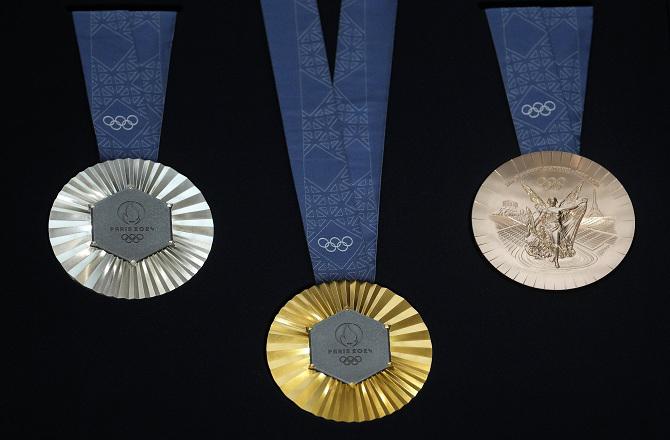 Paris Olympics 2024 medals. Photo: PTI
