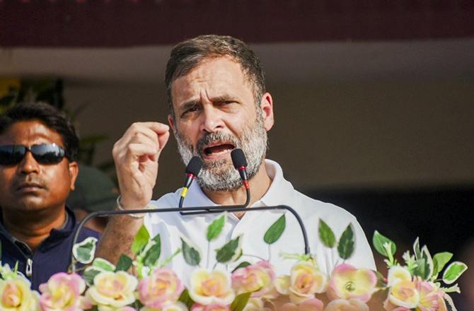 Rahul Gandhi during India Jodu Naya Yatra. Photo: PTI