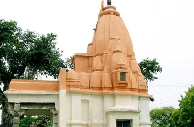 The temple of Guna which was vandalized. Photo: X