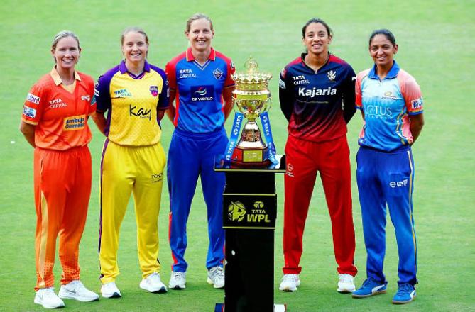 The captains of 5 teams will compete for the WPL trophy from today. Photo: PTI