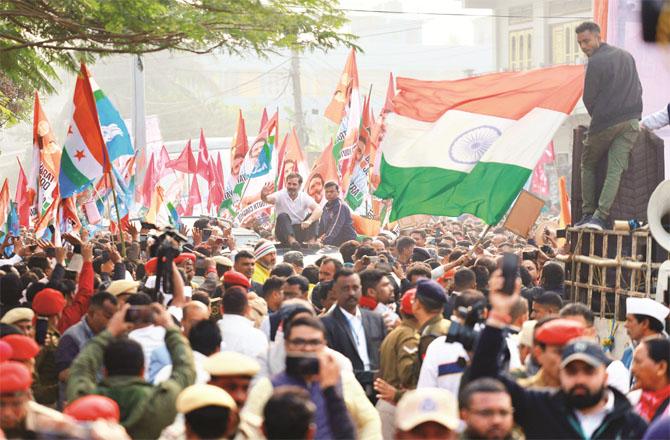 Jim Ghafir is attending Rahul Gandhi`s New Yatra in Assam. (Photo: PTI)