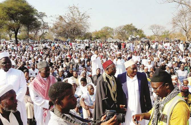 A file photo of Malawian Muslims as they gather for Eid prayers. Photo: INN
