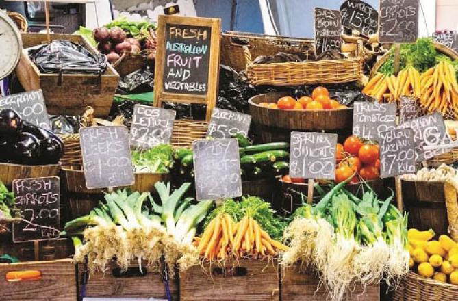 Food prices rose the lowest since December 2021. Photo: INN