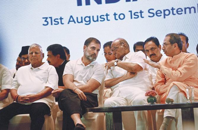 Whatever efforts are currently being made by the opposition alliance `India` are mostly being made by the Congress party and especially by Rahul Gandhi. Photo: INN