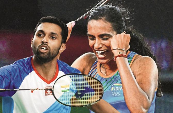 PV Sindhu and HS Parnye will be expected to perform well. Photo: INN