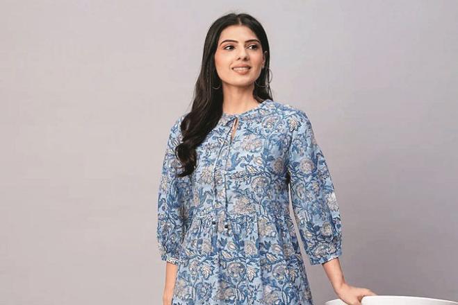 Women`s clothing pattern. Photo: INN