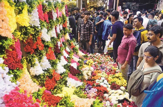 The picture is of a flower shop. Photos, Revolution: Anurag Ahire/Shadab Khan