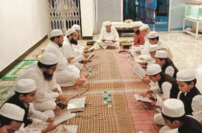 A scene of reciting Quran at Dilip Kumar`s bungalow. Image: Revolution