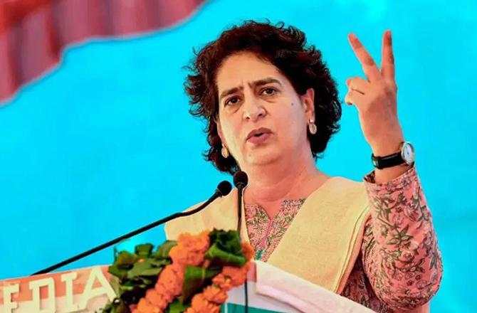 Congress leader Priyanka Gandhi. Photo: INN
