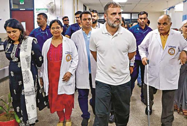 Rahul Gandhi has been active once again, in recent days he has visited Hathras, Assam and Manipur along with his constituency Rae Bareli. Photo: INN
