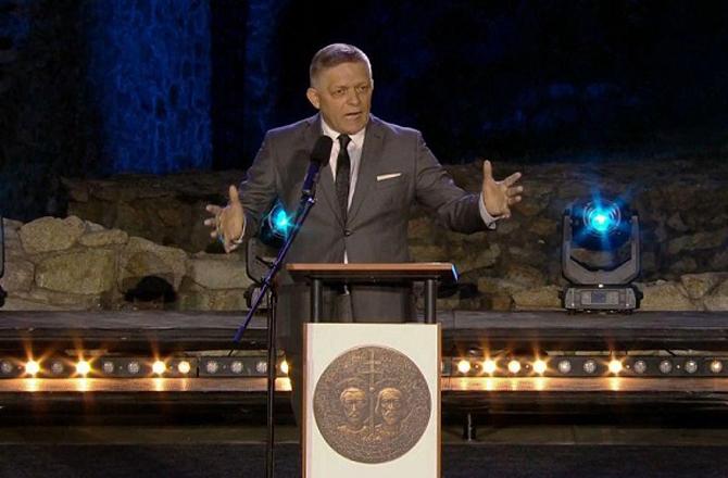 Robert Fico during the event. Photo: X