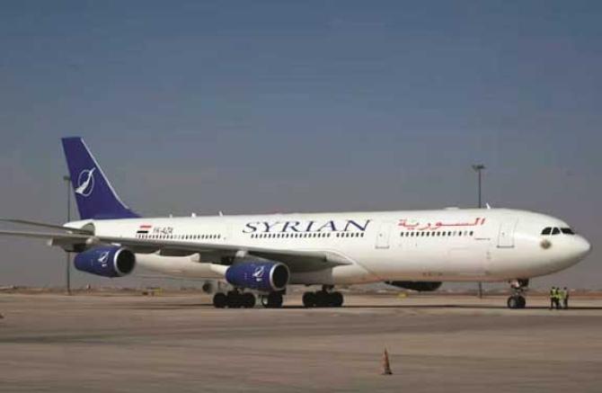 When the Syrian airline arrived with the passengers, there was joy. Photo: INN