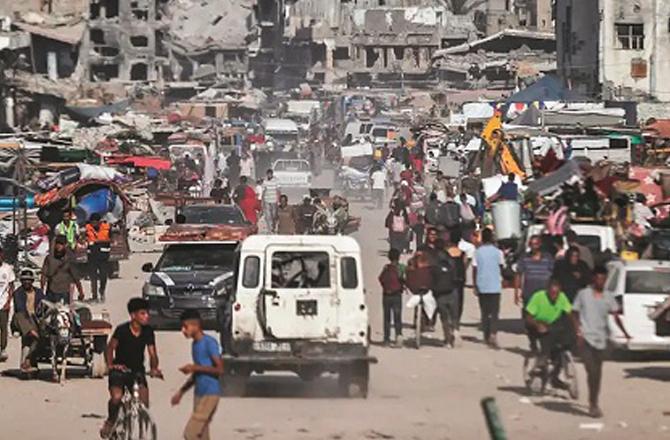 1.9 million people have been displaced due to the Gaza war. Photo: INN