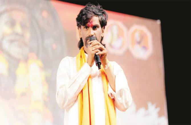 Maratha social activist Manoj Jarangay. Photo: INN