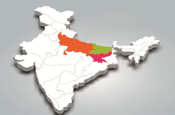 UP, Bihar, Jharkhand. Photo: INN