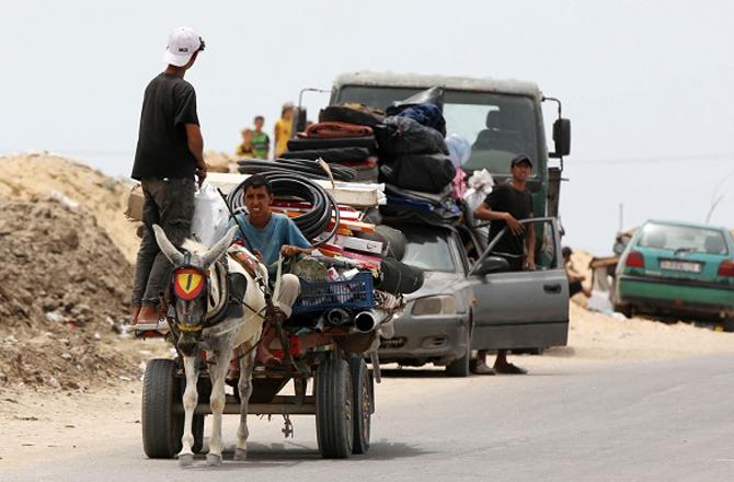More than half of Gaza`s infrastructure has been destroyed. Image: X