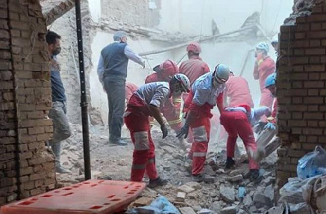 After the earthquake, the authorities are doing relief work. Image: X