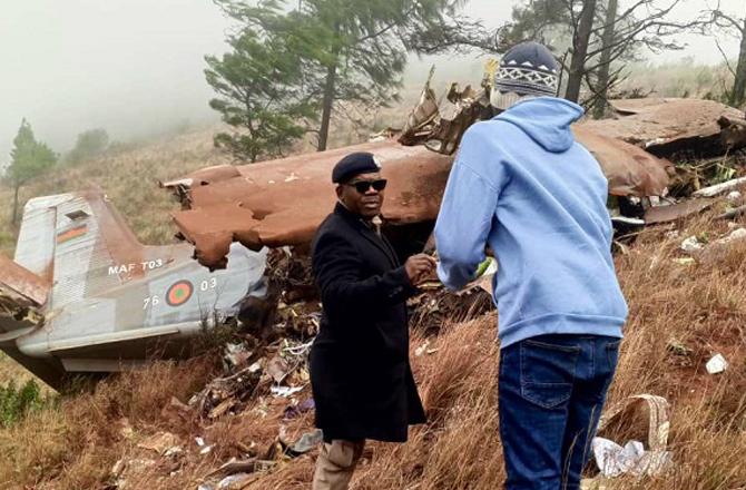 The condition of the aircraft after the accident can be seen. Image: X