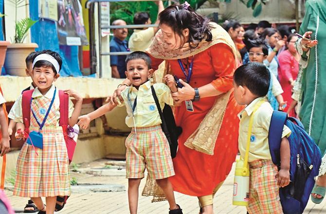 Children`s first day of School. Photo: INN