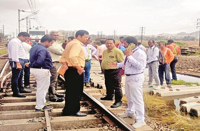 Railway officials are reviewing various works at Vasai.