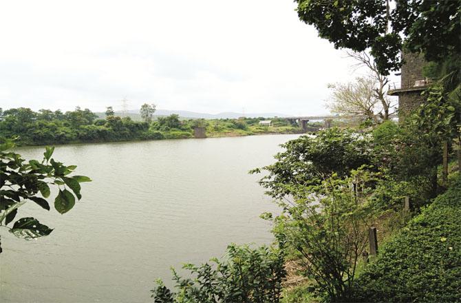 Vitarna Lake from which water is supplied to Mumbai