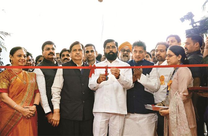 Chief Minister Eknath Shinde inaugurating the new building of Dante Hospital. Photo: INN
