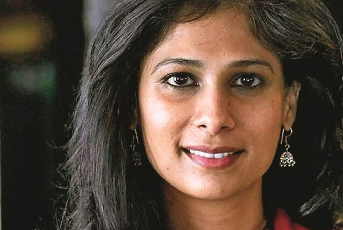 گیتا گوپی ناتھ&nbsp;(Gita Gopinath)&nbsp;ہند نژاد امریکی ماہر معاشیات ۲۱؍ جنوری ۲۰۲۲ء سے عالمی مالیاتی ادارہ (آئی ایم ایف) کی ایم ڈی ہیں۔ اس سے قبل وہ اسی ادارے کی چیف اکنامسٹ رہ چکی ہیں۔ وہ نیشنل بیورو آف اکنامک ریسرچ میں بین الاقوامی مالیات اور میکرو اکنامکس پروگرام کی شریک ڈائریکٹر بھی ہیں۔