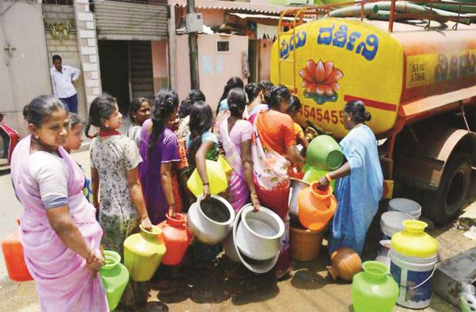 Water tankers are also difficult to find in Bangalore as their price has gone up to Rs 2,000