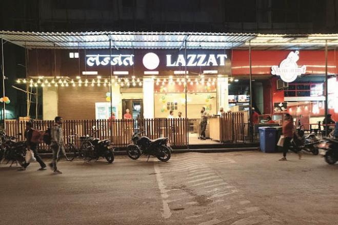 Exterior view of Lazzat Restaurant. located in Miraroad. Photo: INN
