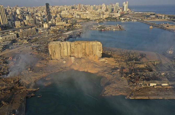 A view of Beirut harbor. Photo: INN