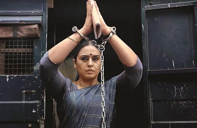 Huma Qureshi can be seen in a scene from the web series `Maharani 3`. Photo: INN