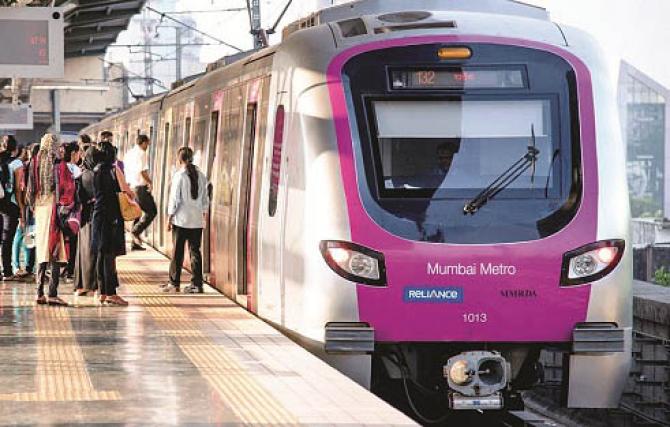 The first phase of Metro 3 will be between Aarey Colony and Bandra Kurla Complex. Photo: INN