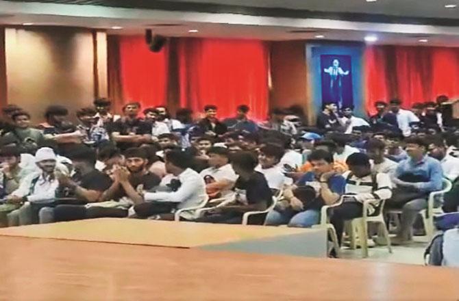 Image of Thakur College video. Photo: INN