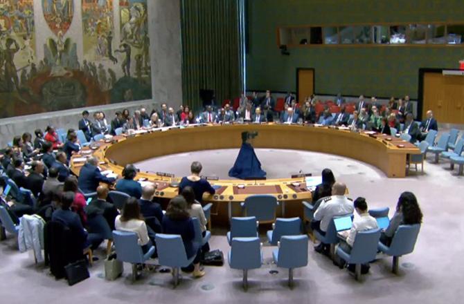 Security Council meeting. Image: X