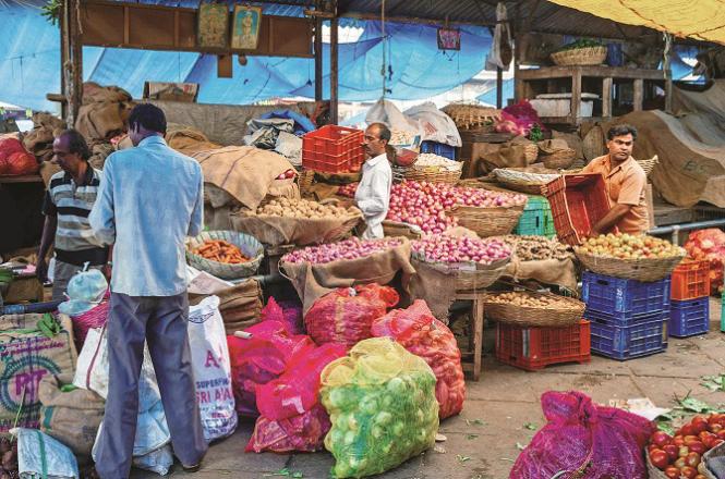 Earlier, a fall in retail inflation was also recorded. File photo of a market