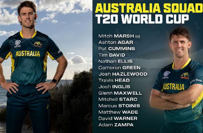 Names of the players included in the Australian team. Photo: INN.