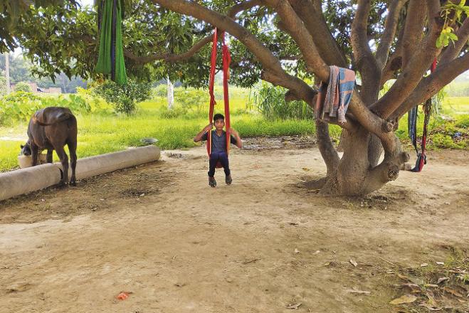 Once such swings were considered incomplete without lyrics. Barha was sung, Sawan songs were also sung according to the season. Photo: INN