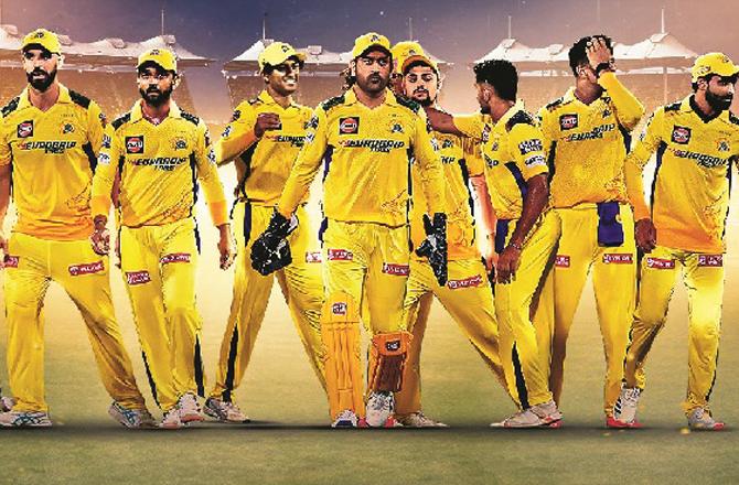 Chennai Super Kings team. Photo: INN.